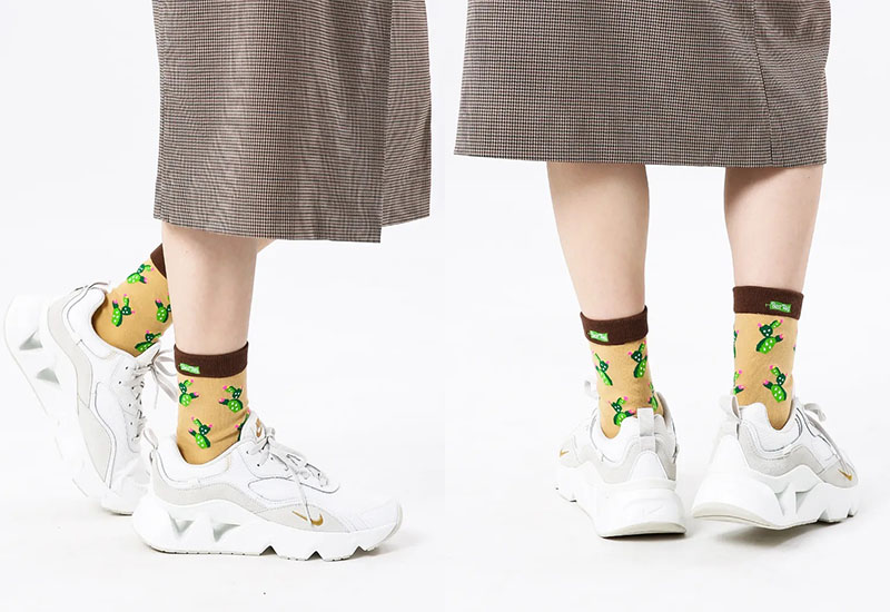 沙漠仙人掌花 厚襪款(2種尺寸)